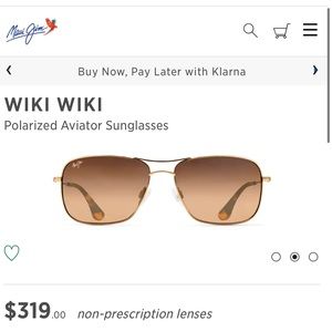 Maui Jim aviator sunglasses- for women